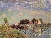 Alfred Sisley The Canal du Loing at St-Mammes Spain oil painting artist